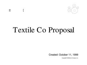 贝恩行业分析方法行业分析TextileCoProposal1017