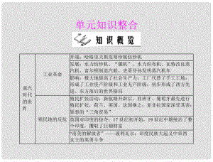 九年級(jí)世界歷史上冊(cè) 第五單元 單元知識(shí)整合 配套課件 北師大版