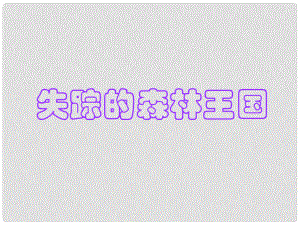 三年級語文下冊 第六單元《30 失蹤的森林王國》課件1