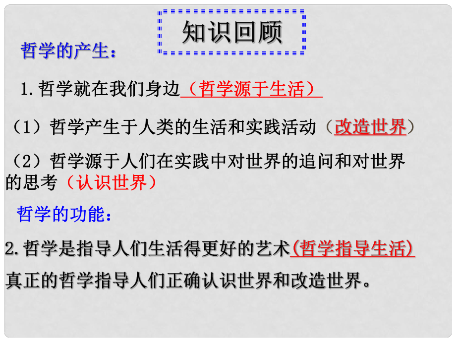 高中政治《生活與哲學(xué)》第一課 美好生活的向?qū)?第二框 關(guān)于世界觀的學(xué)說(shuō)課件 新人教版必修4_第1頁(yè)