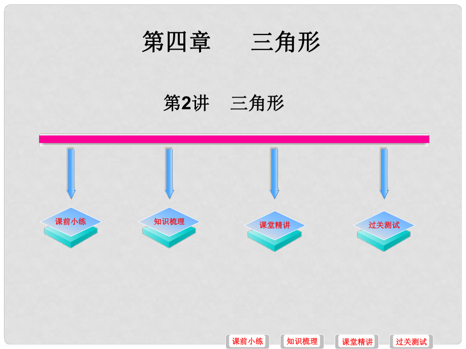 中考數(shù)學(xué)必備復(fù)習(xí) 第四章 三角形 第2講 三角形課件_第1頁