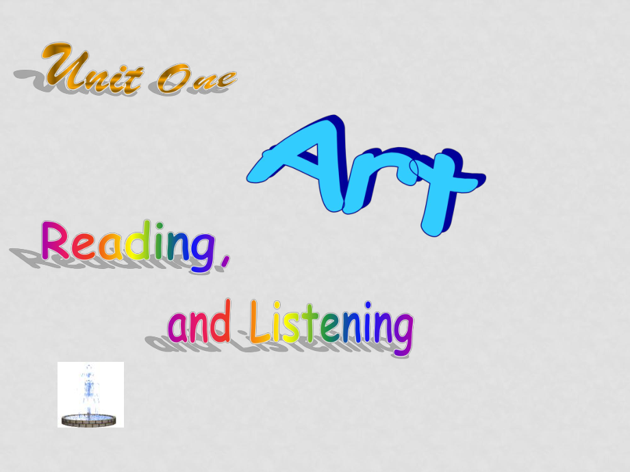 高中英語Unit1 Artreading and listening(ppt)課件必修六新人教版_第1頁