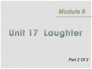 广东省高三英语第一轮总复习 Module6 Unit17 Laughter（2）课件 北师大版 新课标
