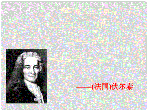 吉林省通化市外國(guó)語(yǔ)中學(xué)九年級(jí)語(yǔ)文上冊(cè) 第6課 紀(jì)念伏爾泰逝世一百周年的演說(shuō)課件 新人教版