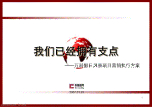 北京万科假风景项目营销执行方案伟业顾问