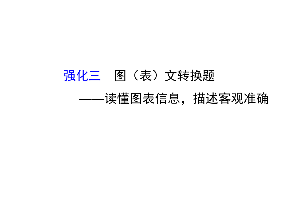 高考語文二輪復(fù)習(xí) 第二篇 專題通關(guān)攻略 專題一 語言文字運(yùn)用題目的六個強(qiáng)化 3 圖（表）文轉(zhuǎn)換題讀懂圖表信息描述客觀準(zhǔn)確課件_第1頁