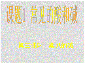 湖南省耒陽市冠湘中學九年級化學下冊 第十單元 課題1 常見的酸和堿課件4 新人教版