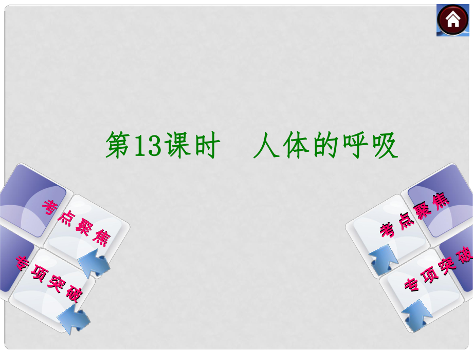 江西省吉安縣鳳凰中學(xué)七年級生物下冊 第13課時 人體的呼吸課件 新人教版_第1頁