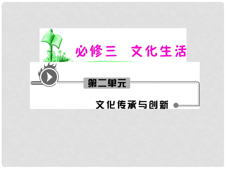 湖南省高考政治復(fù)習(xí) 第2單元第3課第2框 文化在交流中傳播課件 新人教版必修3_第1頁