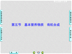 高考化學(xué)一輪總復(fù)習(xí) 第5節(jié) 基本營(yíng)養(yǎng)物質(zhì) 有機(jī)合成課件（選修5）