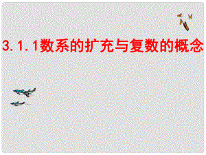 湖南省永州市新田縣第一中學高中數(shù)學 26 數(shù)系的擴充與復數(shù)的概念課件 理 新人教A版選修22