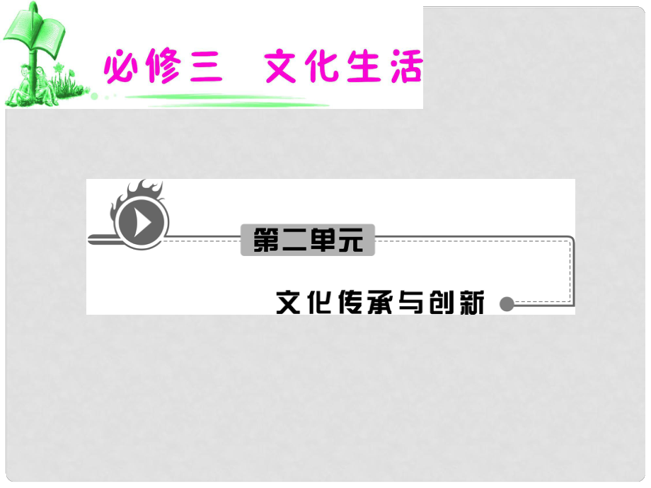 湖南省高考政治復(fù)習(xí) 第2單元第5課第1框 文化創(chuàng)新的源泉和作用課件 新人教版必修3_第1頁