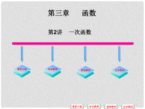 中考數(shù)學(xué)必備復(fù)習(xí) 第三章 函數(shù) 第2講 一次函數(shù)課件