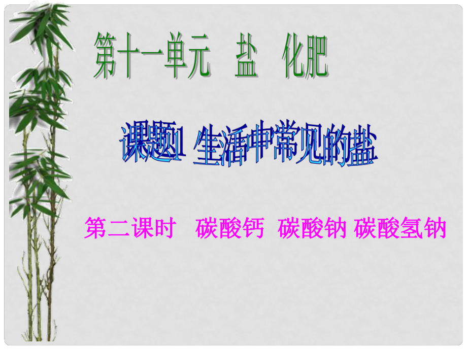 湖南省耒陽市冠湘中學(xué)九年級化學(xué)下冊 第十一單元 課題1 生活中常見的鹽課件2 新人教版_第1頁