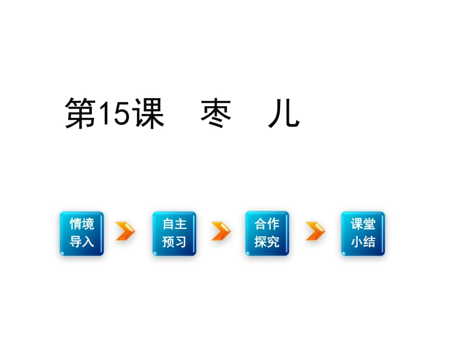 九年級語文下冊 第四單元 領略藝術魅力 15《棗兒》課件 （新版）新人教版_第1頁