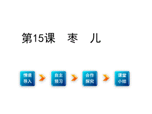 九年級語文下冊 第四單元 領(lǐng)略藝術(shù)魅力 15《棗兒》課件 （新版）新人教版