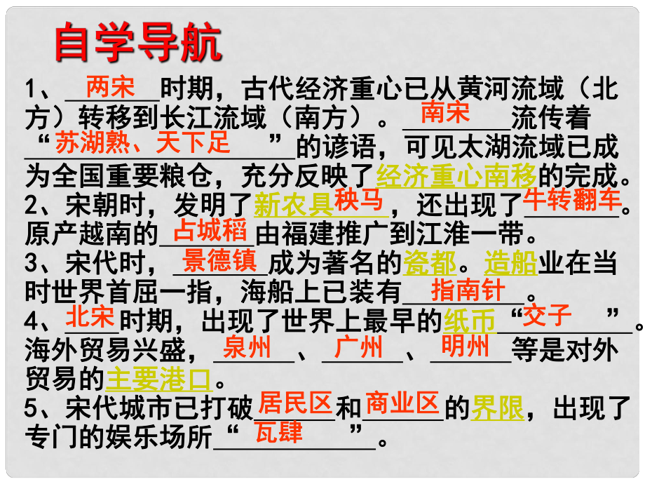 七年級(jí)歷史下冊(cè) 第六單元 第11節(jié)《宋代的經(jīng)濟(jì)和社會(huì)生活》課件 岳麓版_第1頁(yè)