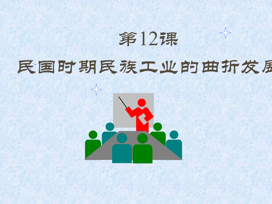 高中歷史課民國時期民族工業(yè)的曲折發(fā)展 課件人教版必修二_第1頁