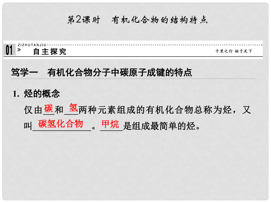 高中化學 312 有機化合物的結(jié)構(gòu)特點課件 魯科版必修2_第1頁