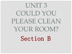 遼寧省燈塔市第二初級中學(xué)八年級英語下冊 Unit 3 Could you please clean your room課件2 （新版）人教新目標(biāo)版