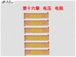 中考物理沖刺復(fù)習(xí)《第十六章 電壓 電阻》課件 （新版）新人教版