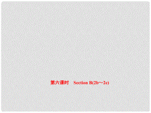 八年級(jí)英語(yǔ)上冊(cè) Unit 3 I’m more outgoing than my sister（第6課時(shí)）Section B（2b2e）課件 （新版）人教新目標(biāo)版