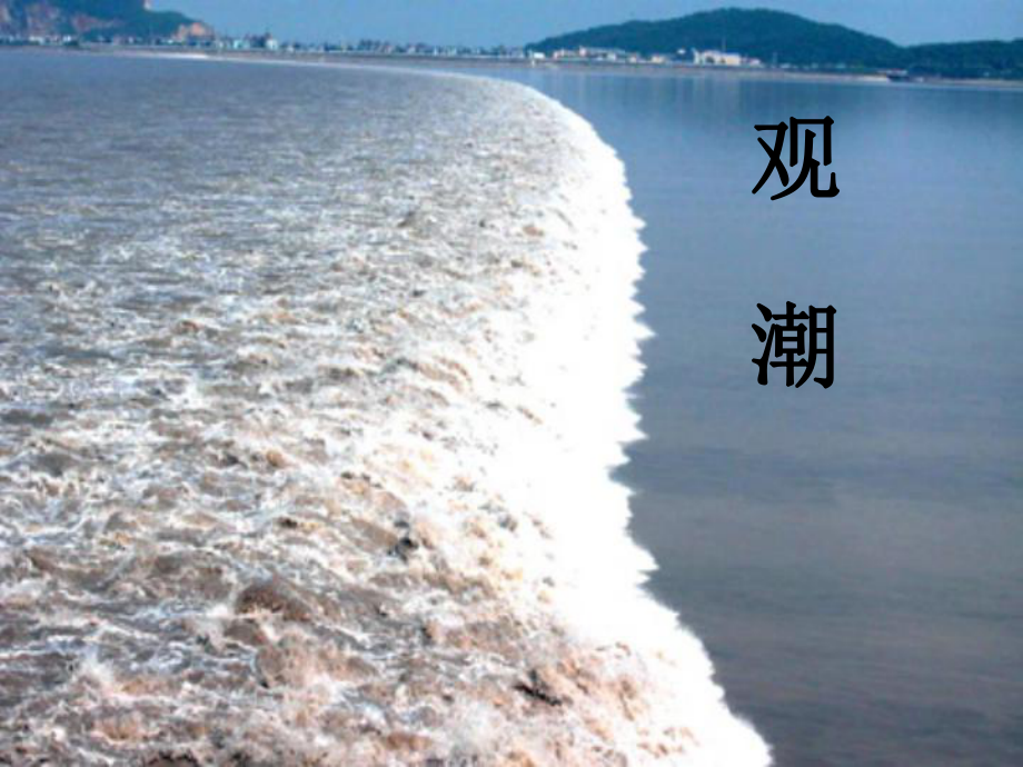 河南省南樂(lè)縣張果屯鎮(zhèn)初級(jí)中學(xué)八年級(jí)語(yǔ)文上冊(cè) 28 觀潮課件 新人教版_第1頁(yè)