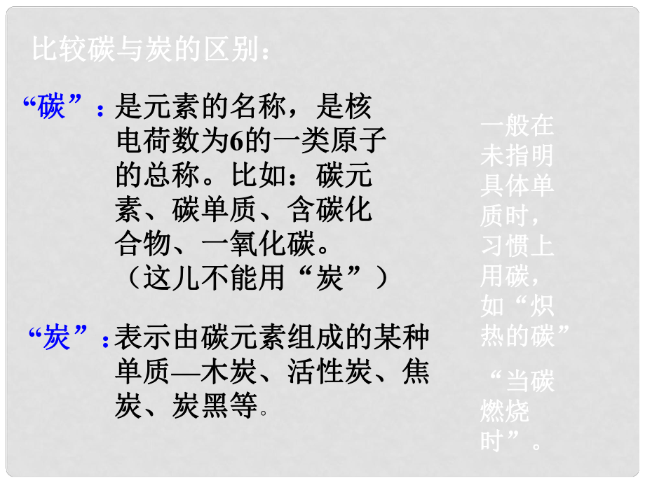 湖南省耒陽市冠湘中學九年級化學上冊 第六單元 課題1《金剛石、石墨和C60》碳的化學性質課件 新人教版_第1頁