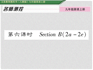 九年級(jí)英語(yǔ)全冊(cè) Unit 8 It must belong to Carla（第6課時(shí)）Section B（2a2e）課件 （新版）人教新目標(biāo)版