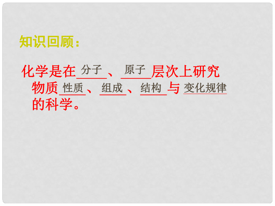 山東省高密市銀鷹文昌中學(xué)八年級化學(xué)全冊 3.1 分子和原子課件1 人教版五四制_第1頁