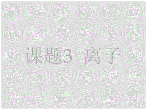 湖南省長沙市第三十二中學九年級化學 離子4課件