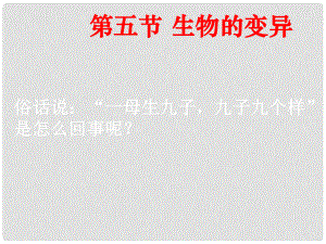 內(nèi)蒙古烏蘭浩特市第十二中學八年級生物下冊《第七單元 第二章 生物的遺傳和變異》課件 新人教版