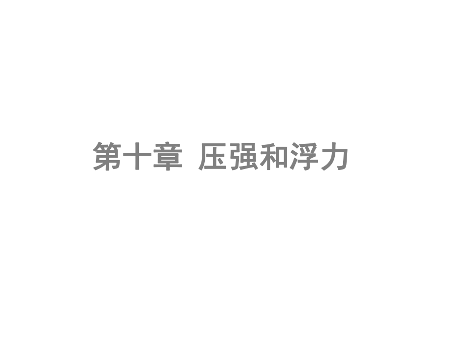 江苏省南京师范大学附属中学新城初级中学怡康街分校八年级物理下册 第十章 压强和浮力课件 苏科版_第1页