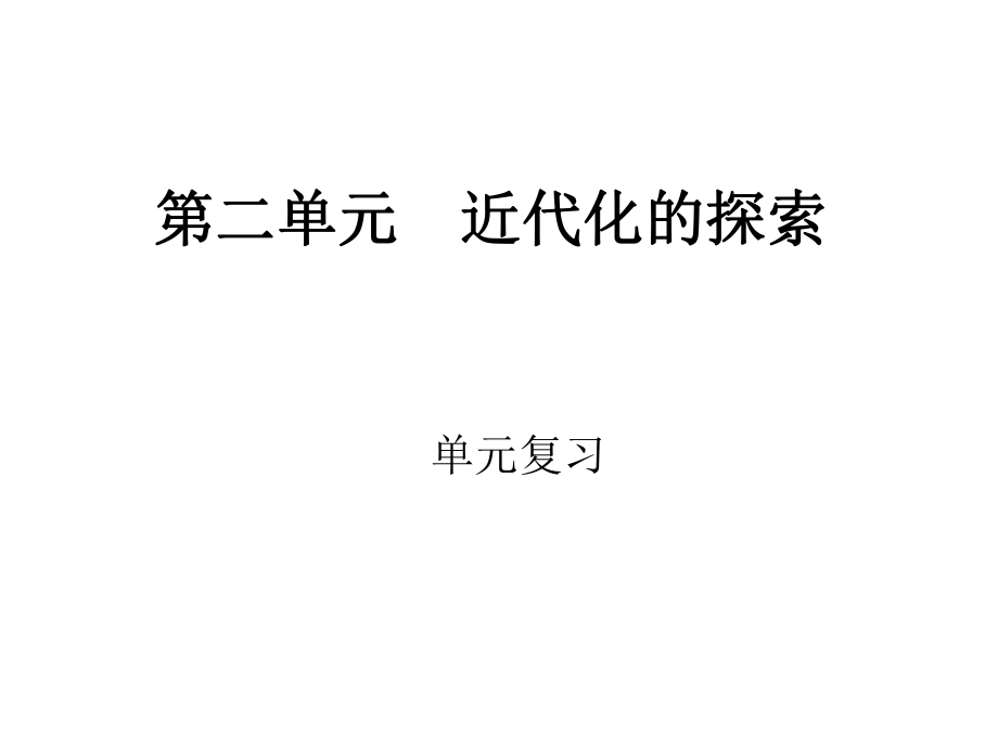 甘肅省酒泉市第三中學(xué)八年級歷史上冊 第二單元 近代化的艱難起步課件 北師大版_第1頁