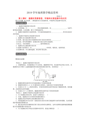 高中地理 第三章 第二節(jié) 第2課時 遙感在資源普查、環(huán)境和災(zāi)害監(jiān)測中的應(yīng)用課時作業(yè) 中圖版必修3