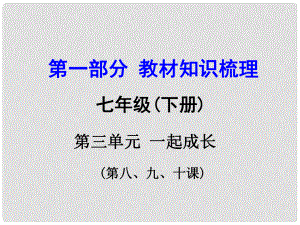 云南中考政治 第一部分 教材知識(shí)梳理 七下 第三單元 一起成長(zhǎng)課件