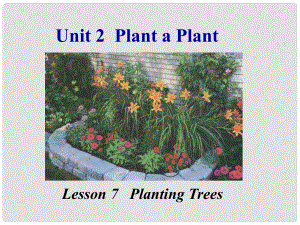 八年級英語下冊 Unit 2 Plant a Plant Lesson 7 Planting Trees課件 （新版）冀教版