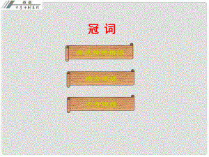 廣東省中考英語沖刺復習 語法 冠詞課件