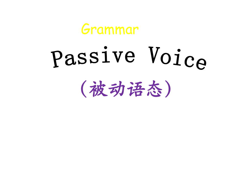 九年級(jí)英語(yǔ) 被動(dòng)語(yǔ)態(tài)復(fù)習(xí)課件_第1頁(yè)