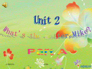 小学英语PEP人教版六年级下册Unit2 What39;s the matter Mike PartAppt课件2