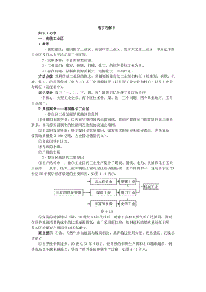 地理人教版必修2教材梳理 第四章第三節(jié) 傳統(tǒng)工業(yè)區(qū)與新工業(yè)區(qū) Word版含解析