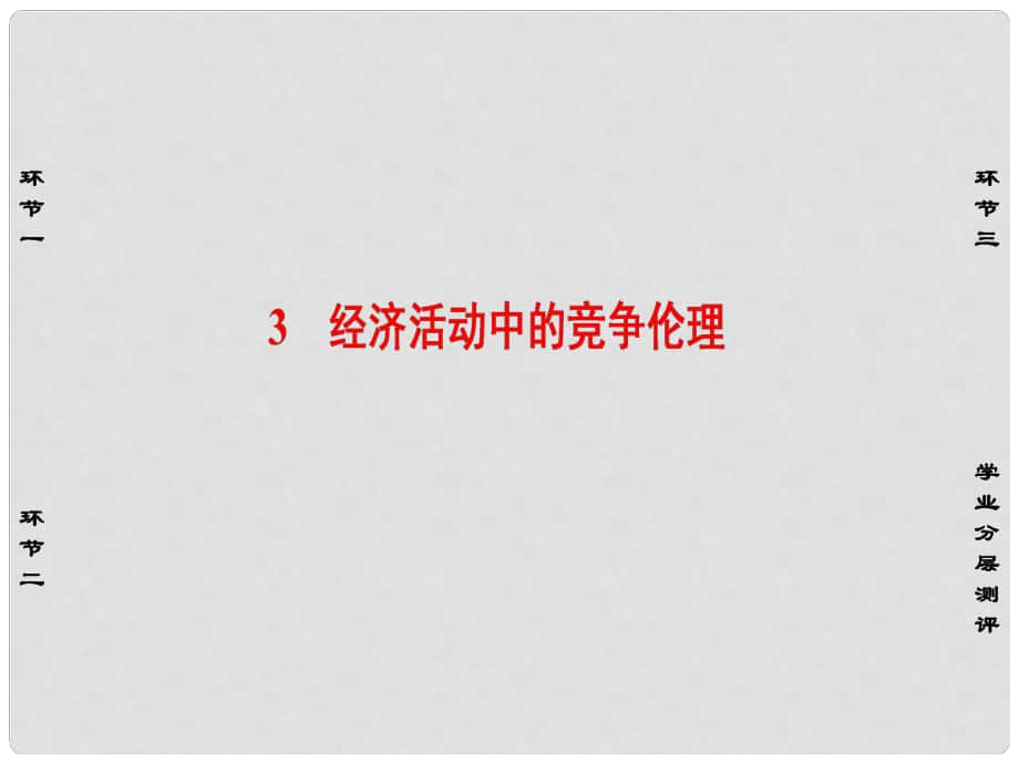 高中政治 專題3 社會主義市場經(jīng)濟的倫理要求 3 經(jīng)濟活動中的競爭倫理課件 新人教版選修6_第1頁