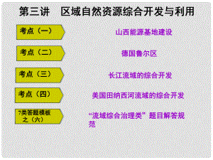 高三地理復(fù)習(xí) 第三部分 第三節(jié) 區(qū)域自然資源綜合開(kāi)發(fā)與利用課件