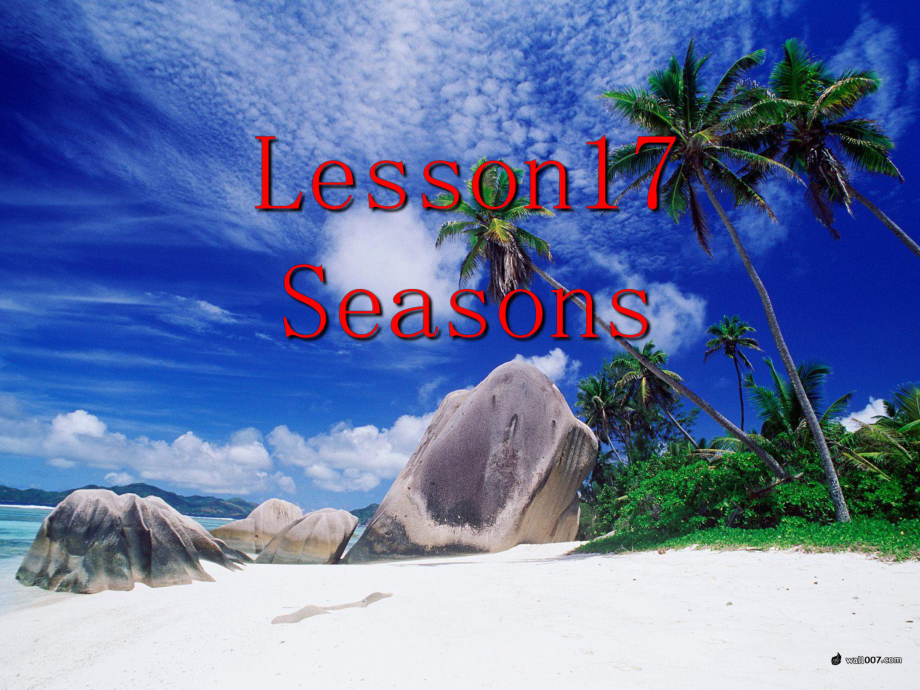 冀教版(三起)六上leson 17 Seasonsppt課件_第1頁(yè)