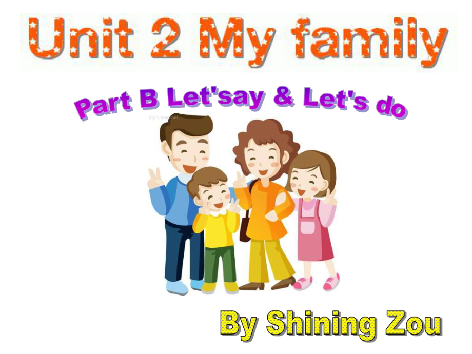 人教版三年级Unit2MyfamilyPartBLet’ssay课件_第1页