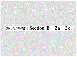 七年級英語下冊 Unit 12 What did you do last weekend（第5課時）Section B（2a2c）作業(yè)課件 （新版）人教新目標(biāo)版