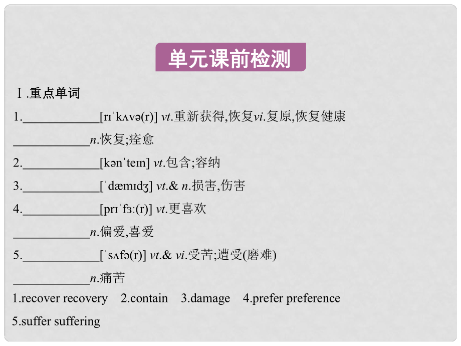 高考英語一輪復習 Unit 3 Looking goodfeeling good課件 牛津譯林版必修1_第1頁