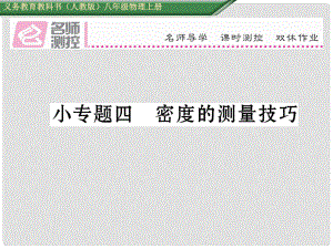 八年級物理上冊 小專題四 密度的測量技巧作業(yè)課件 （新版）新人教版