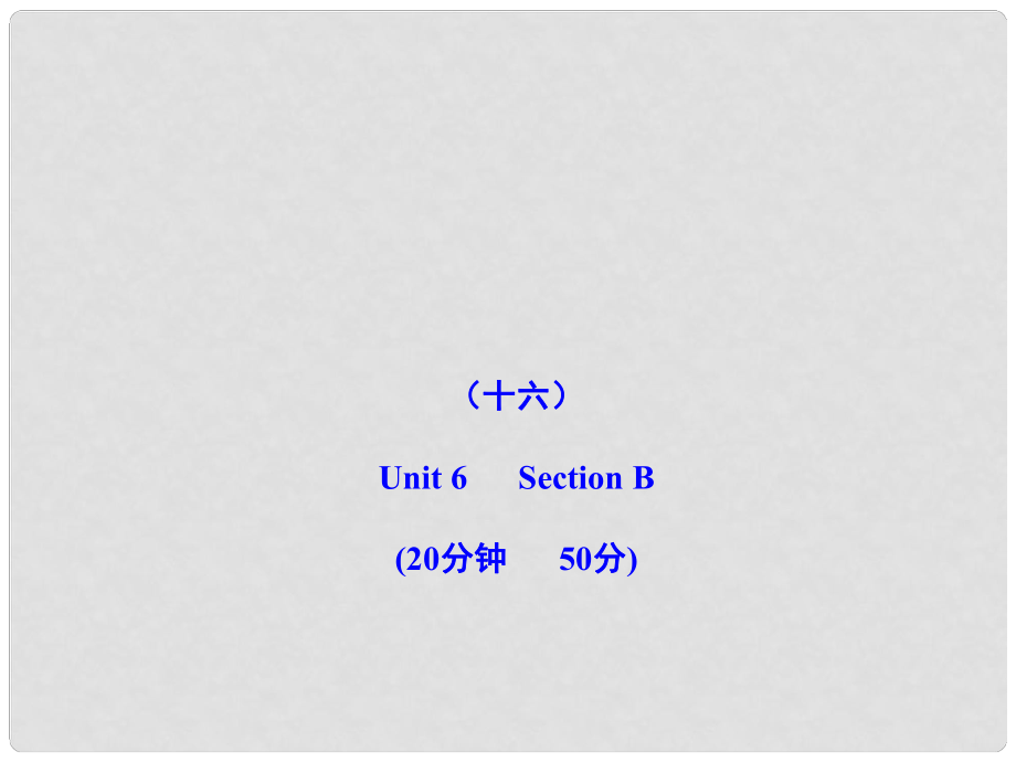 版九年級英語上冊 能力提升練（十六）配套課件 人教新目標(biāo)版_第1頁