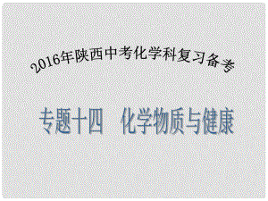 陜西省中考化學(xué)備考復(fù)習(xí) 專題十四 化學(xué)物質(zhì)與健康課件